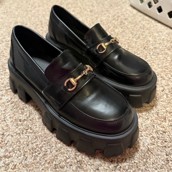 Princess Polly Penny Lane Loafers Black - Picture 4 of 10